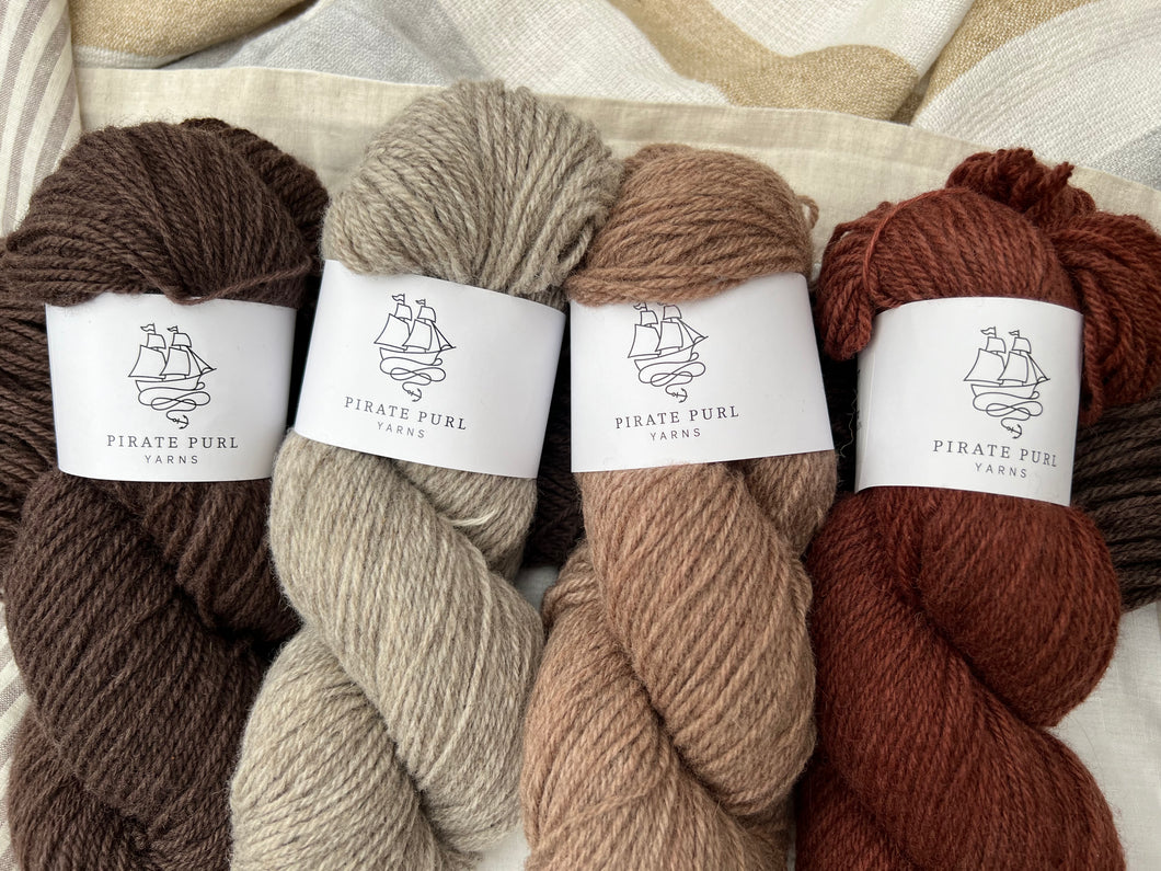 ⇞ POLLY - Yarn Bundle - BROWN STONE