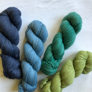 Minis (4 skeins) - blue/green